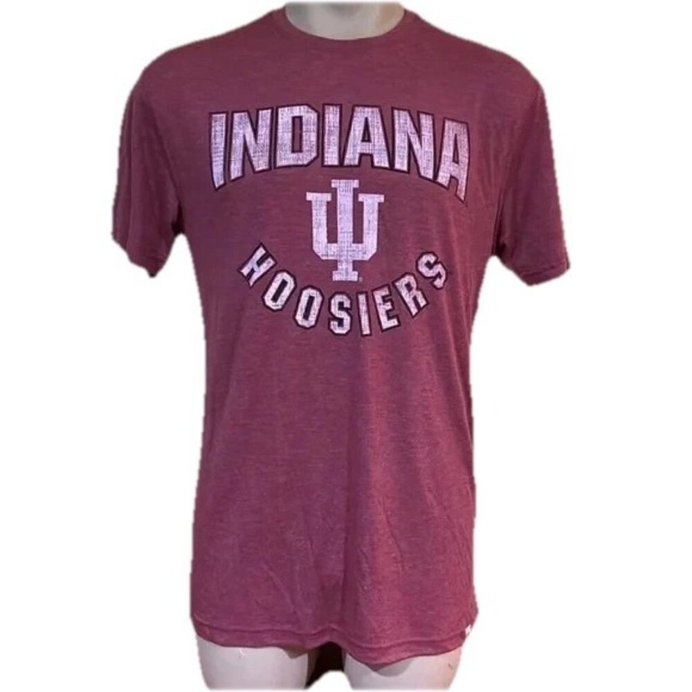 NEW Indiana Hoosiers Colosseum Virtual Reality Crew Neck Red T Shirt Men's L
